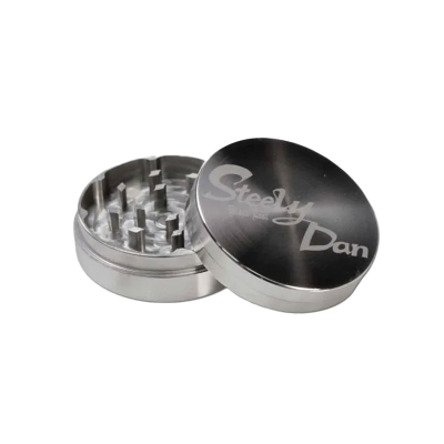 Edelstahl Grinder 2-tlg. mit Steely Dan Schriftzug