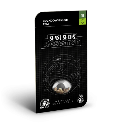 Verpackung der Lockdown Kush Samen