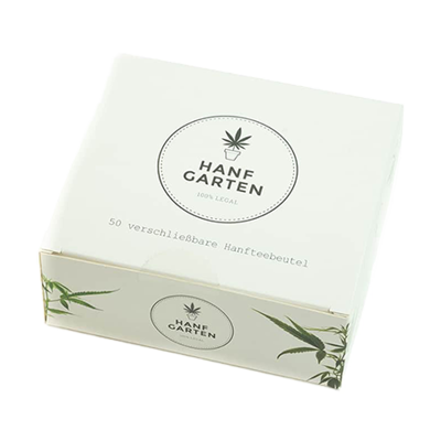 Hanfteebeutel Verpackung 