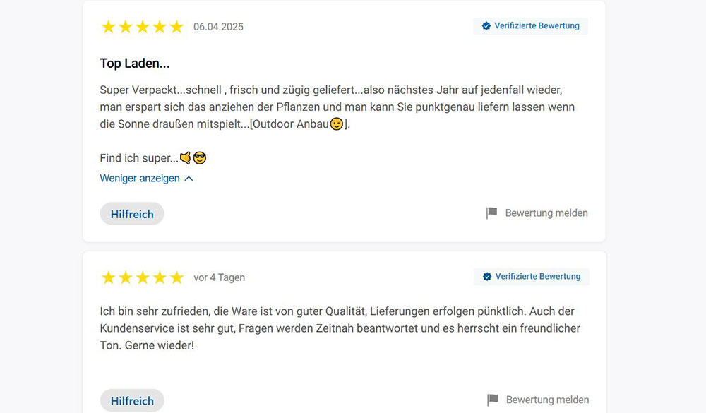 Erfahrungen Trusted Shops Hanfgarten